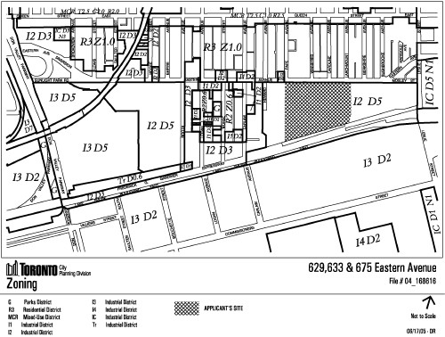 Zoning, 629, 633 & 675 Eastern Avenue