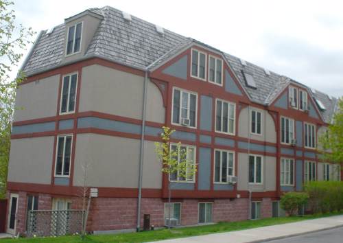 Two-storey tudor building